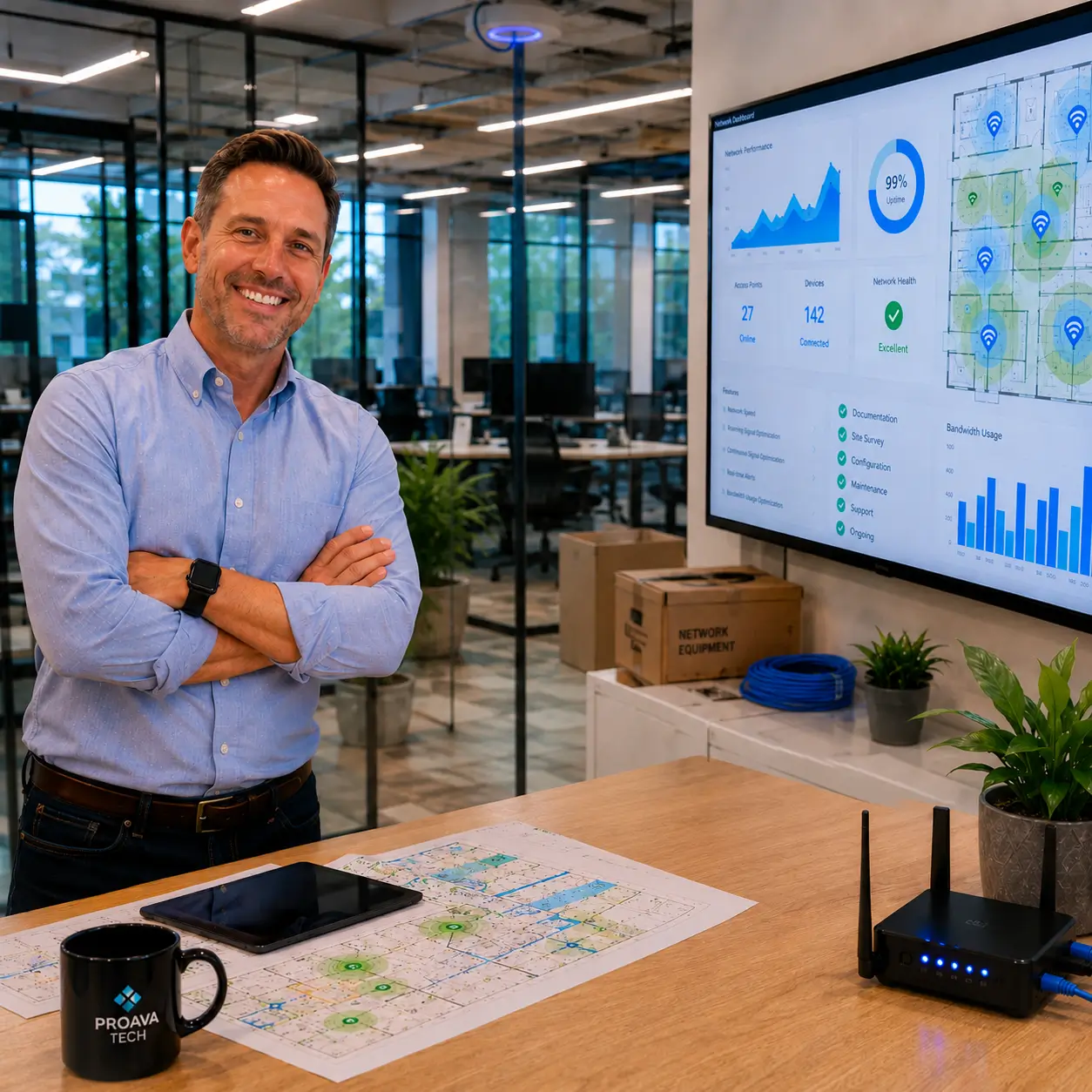 Smart home integration project for architect James W. in Menlo Park by Proava Tech
